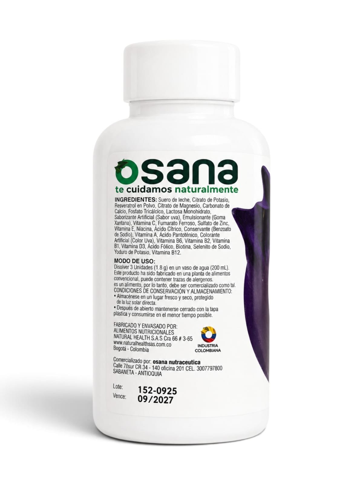 Resveratrol x 100 Cap - Osana - Image 3