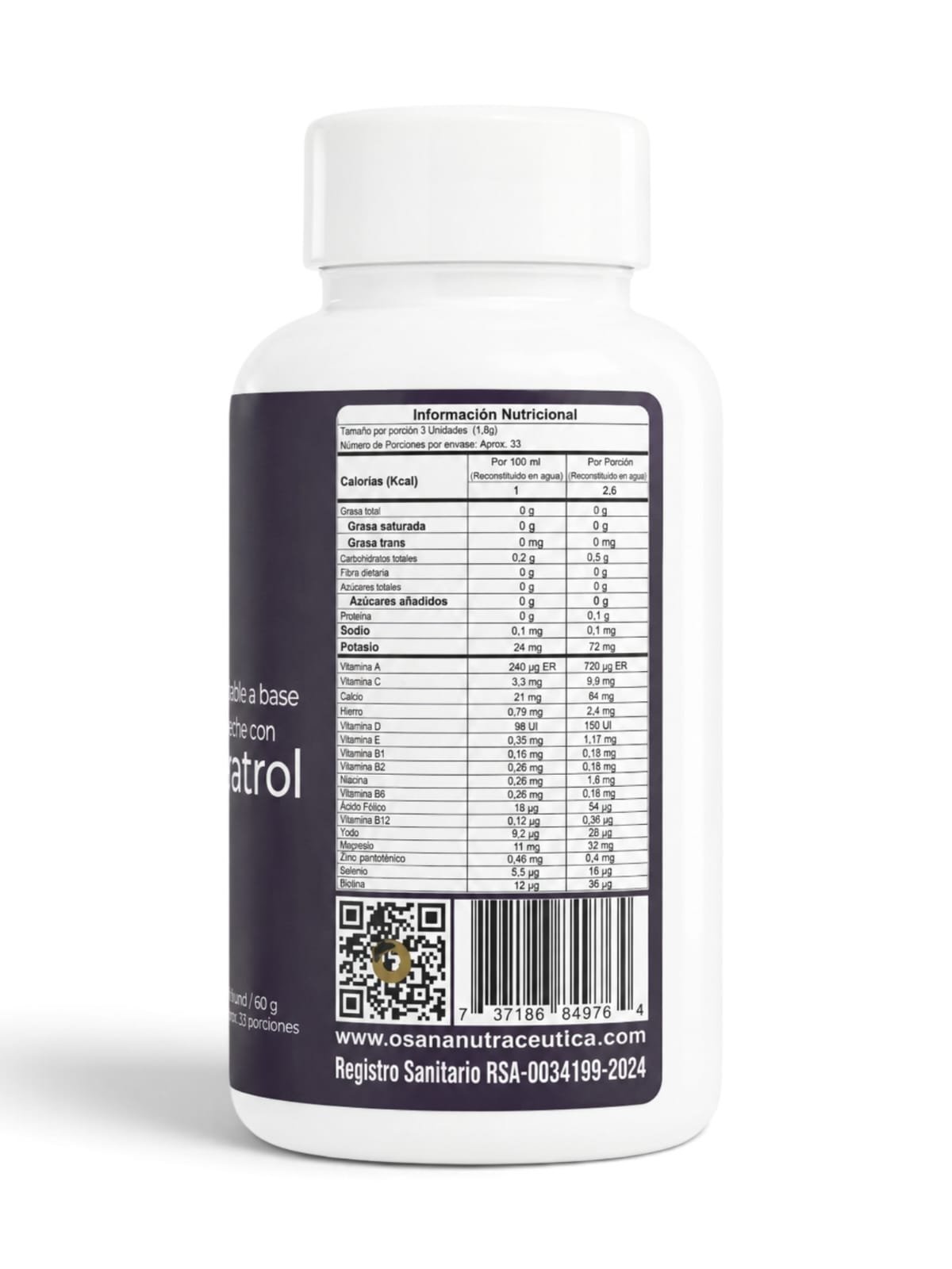 Resveratrol x 100 Cap - Osana - Image 2