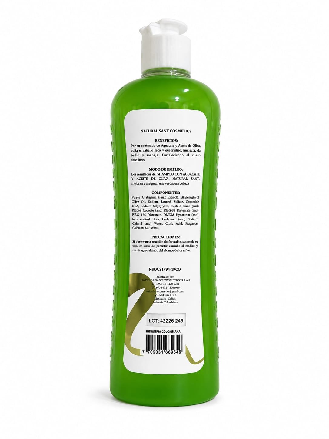 Shampoo Aguacate - Natural Sant - Image 2