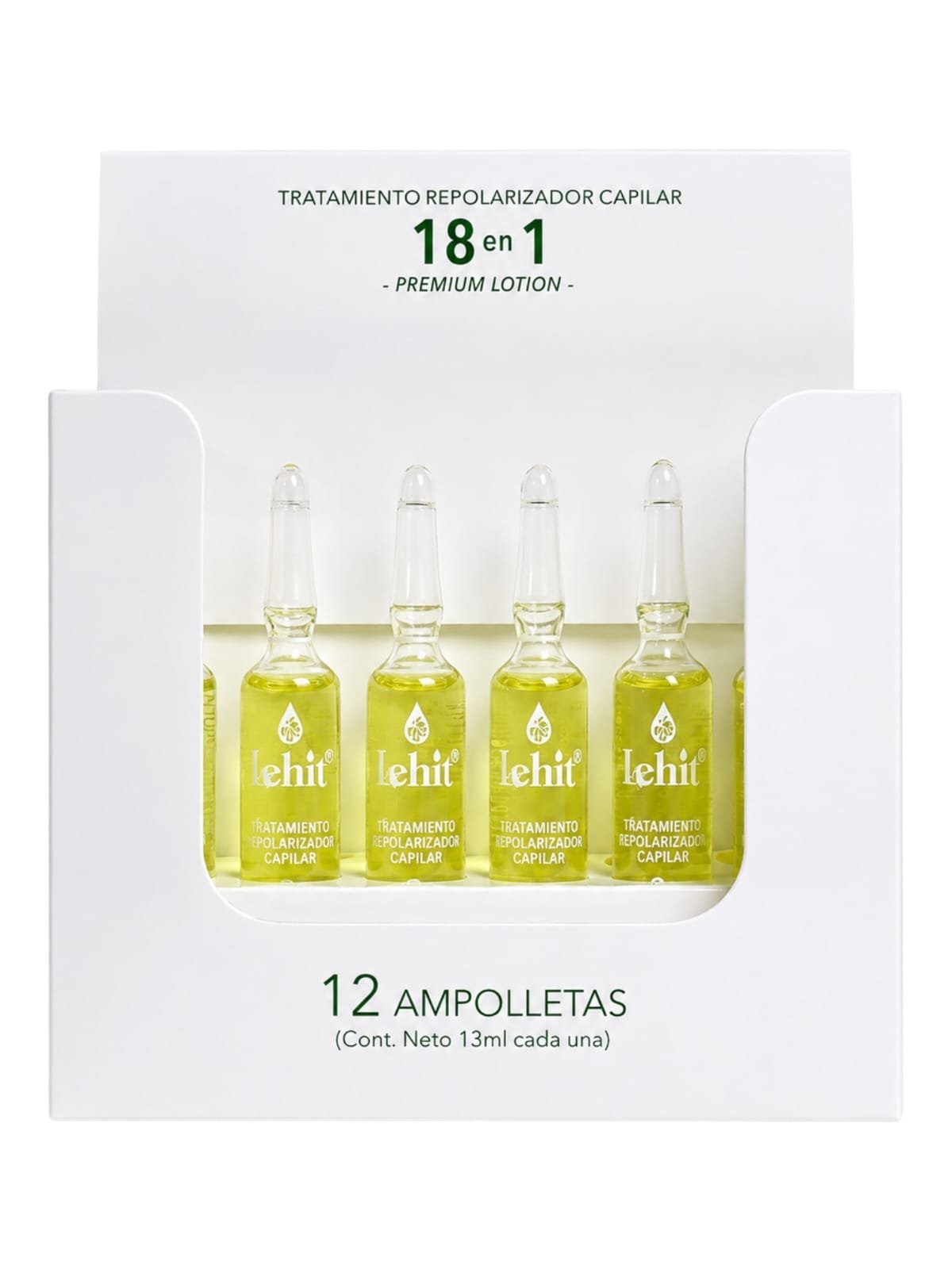Tratamiento Repolarizador 18 En 1 Lehit Ampolleta 13 ml