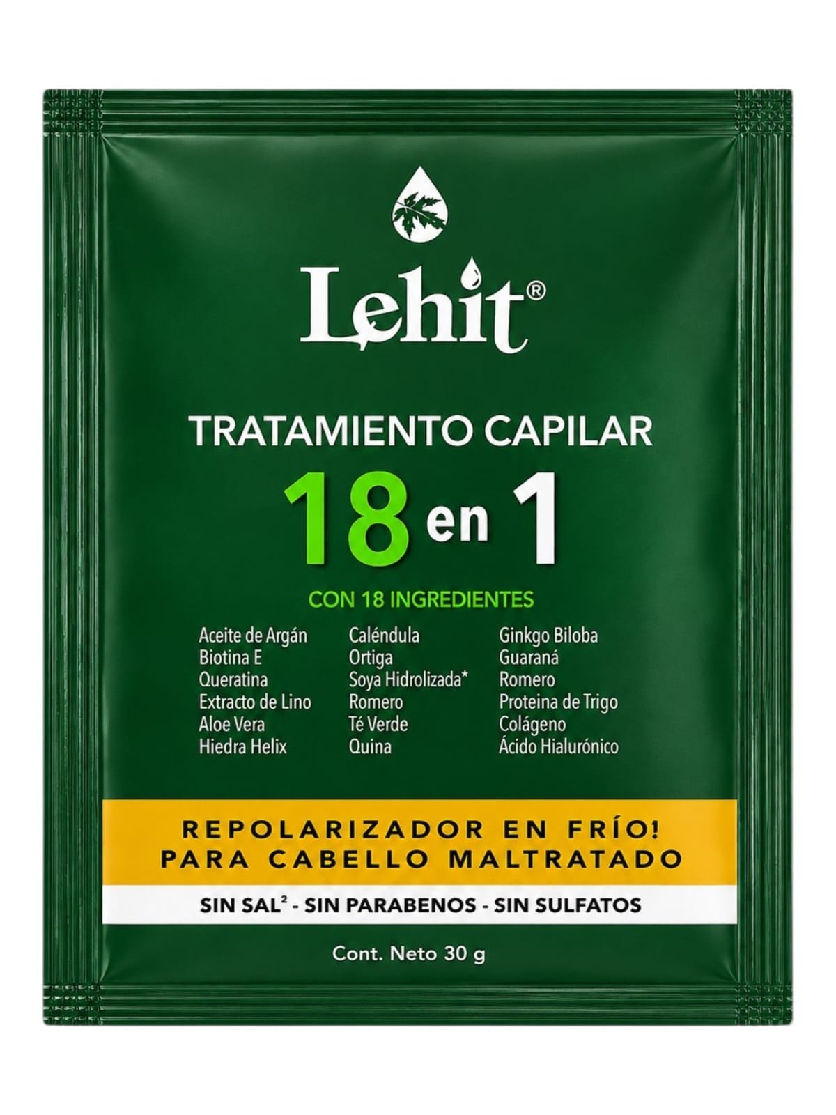 Tratamiento Repolarizador 18 En 1 Lehit Sachet 30 gr
