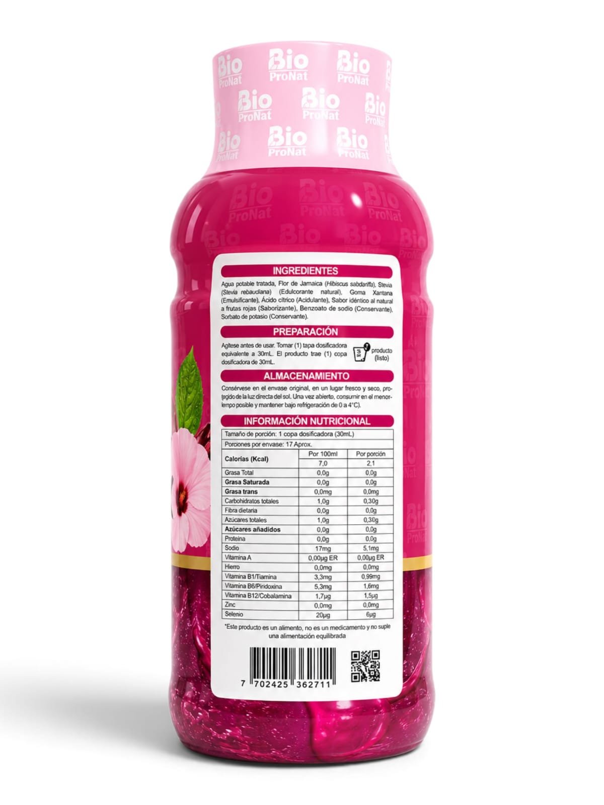 Flor De Jamaica 500 ml - Biopronat - Image 2