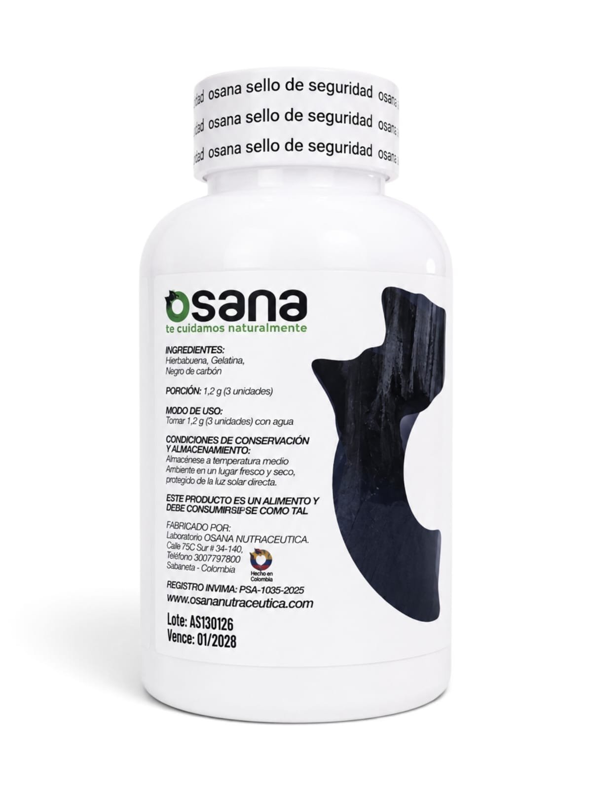 Carbón Activado x 90 Cap - Osana - Image 3