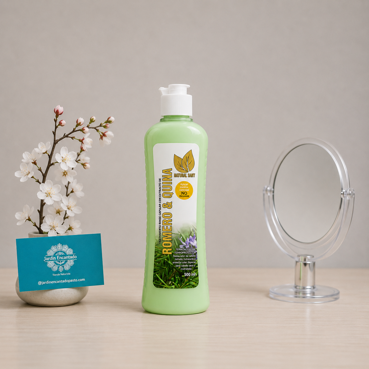 TRATAMIENTO CAPILAR DE ROMERO Y QUINA 500ml - NATURAL SANT - Image 3