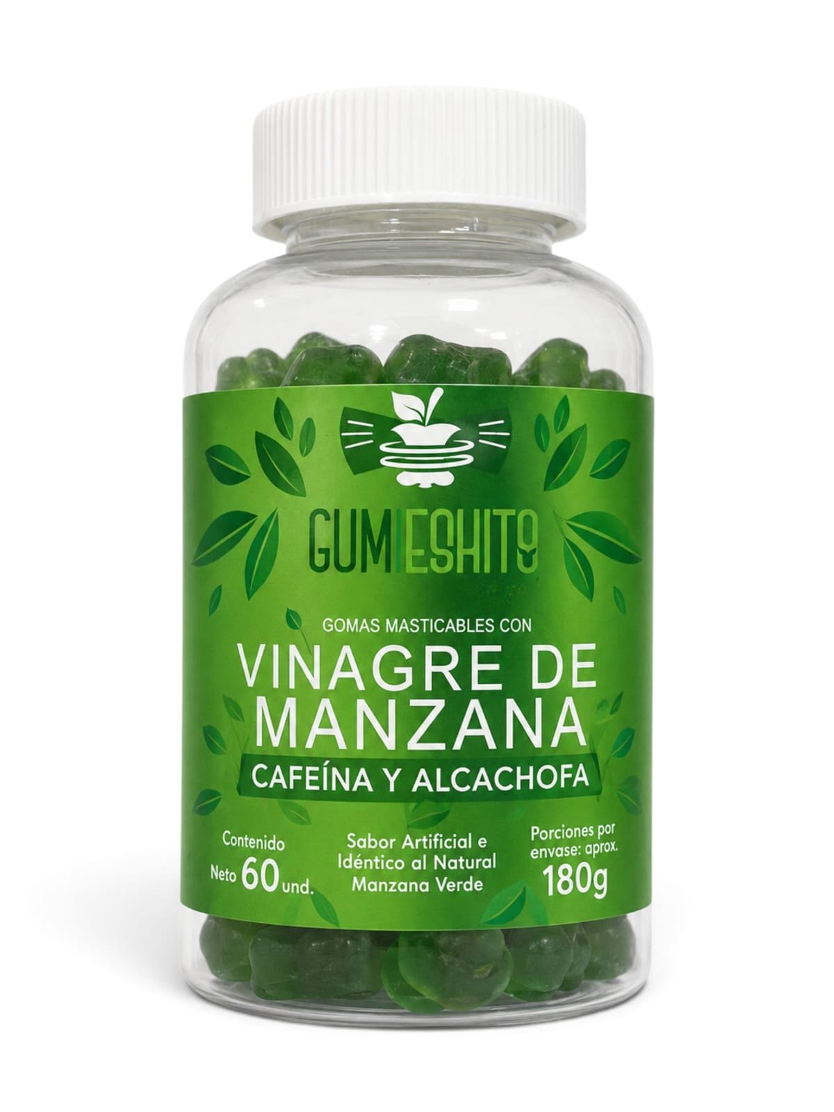 Gomas De Vinagre De Manzana Con Alcachofa Y Cafeina 6O Gomas Healgum