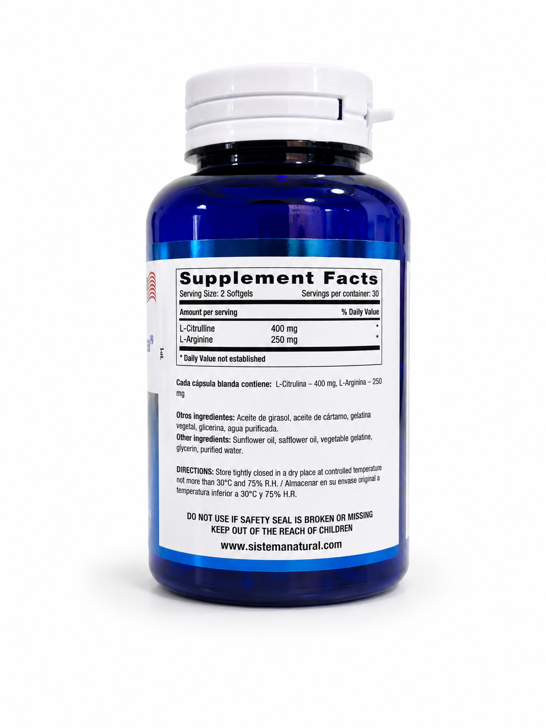 L-Citrulline + L-Arginine 60Soft Natural Systems - Image 2