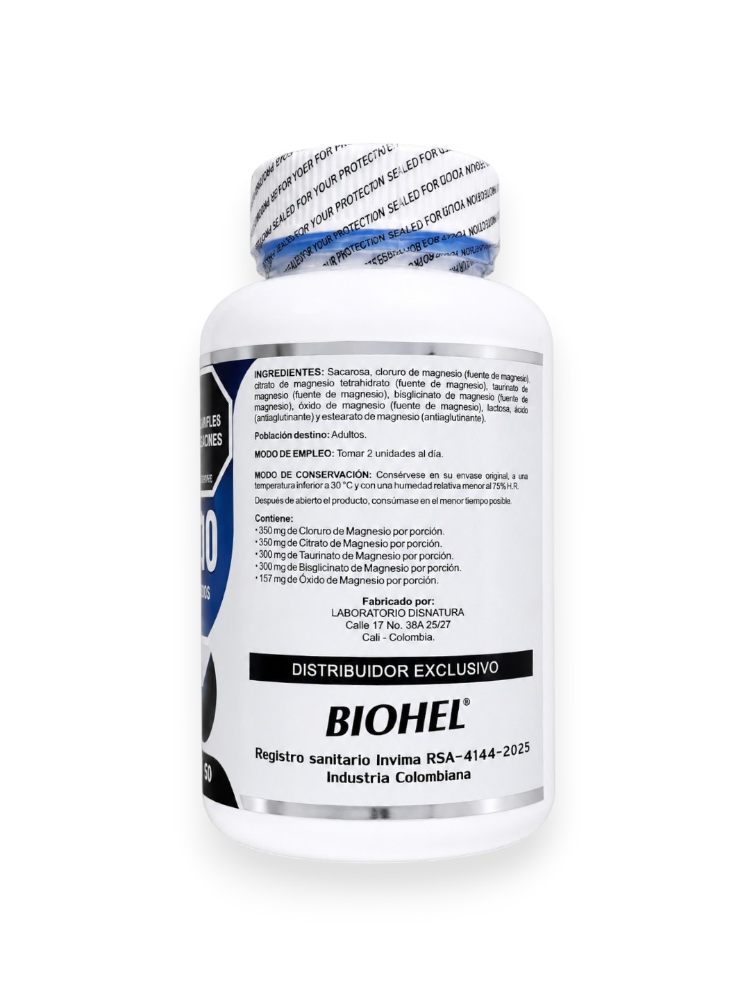 MAGNESIO COMPLEX 60 capsulas - BIOHEL - Image 3