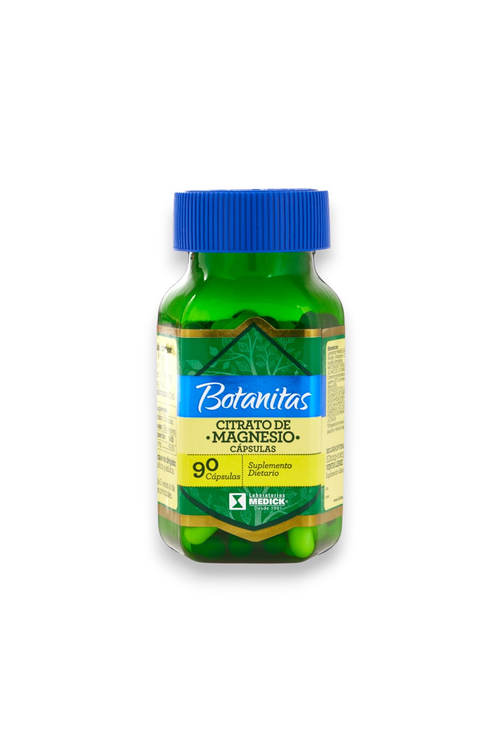 CITRATO DE MAGNESIO X90 Cap - BOTANITAS