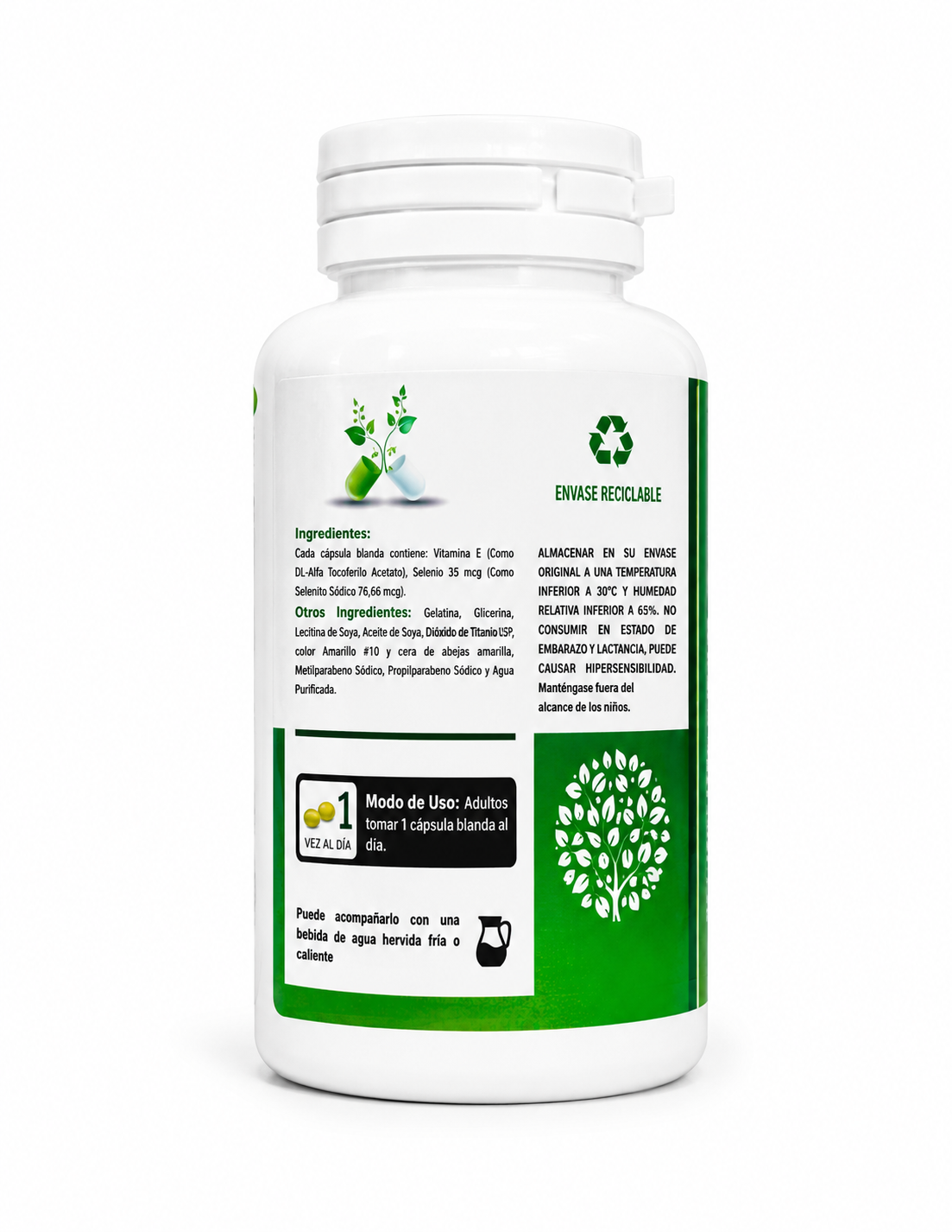 VITAMINA E 1000UI 50cap - INTERNATURAL WORLD - Image 3