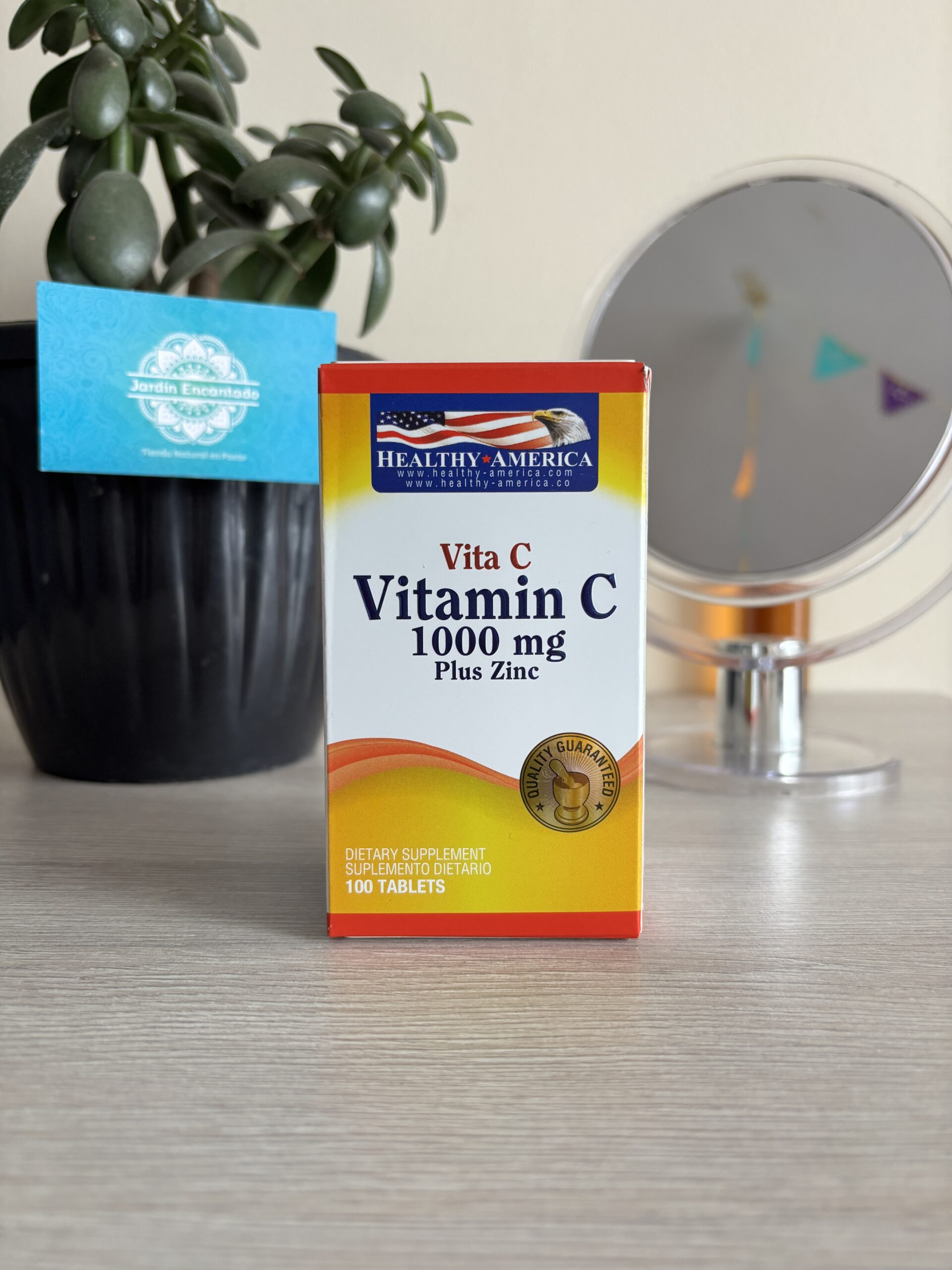 VITAMINA C + ZINC 1.000mg X100 Tab - HEALTHY AMERICA - Image 4
