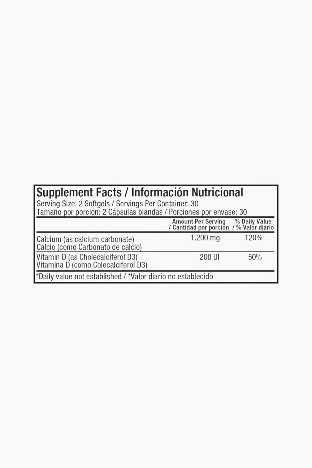 CALCIUM LIQUID ABSORBABLE + VIT D3 - HEALTHY AMERICA - Image 2