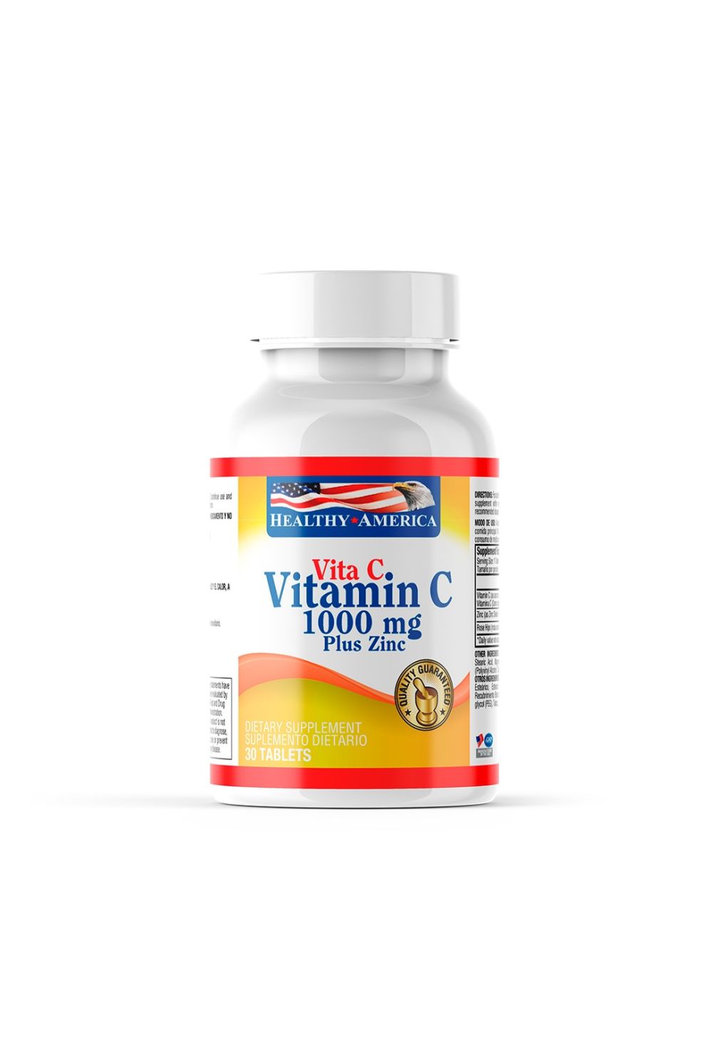 VITAMINA C + ZINC 1.000mg X100 Tab - HEALTHY AMERICA