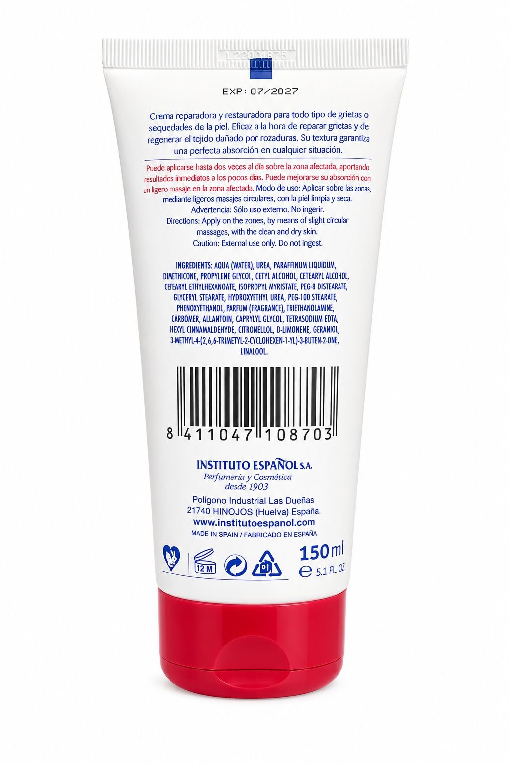 CREMA DE UREA 150ml -INSTITUTO ESPAÑOL - Image 2