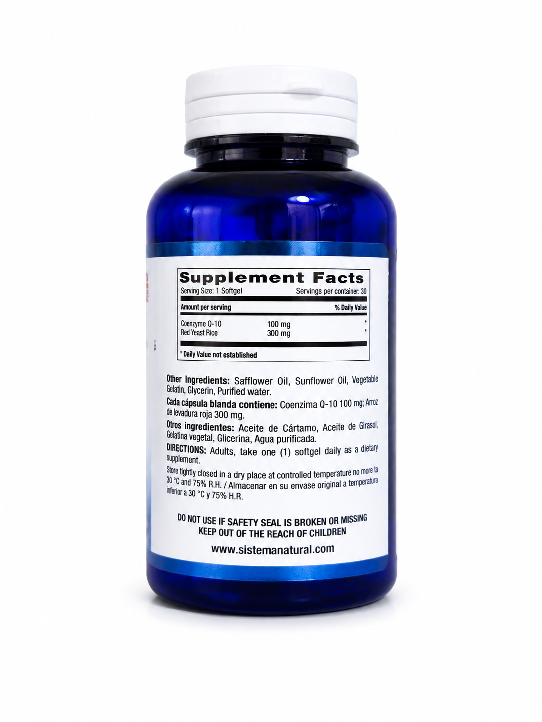 Coenzyme Q10 100Mg + Arroz De Levadura Roja 30Soft - Natural System - Image 2
