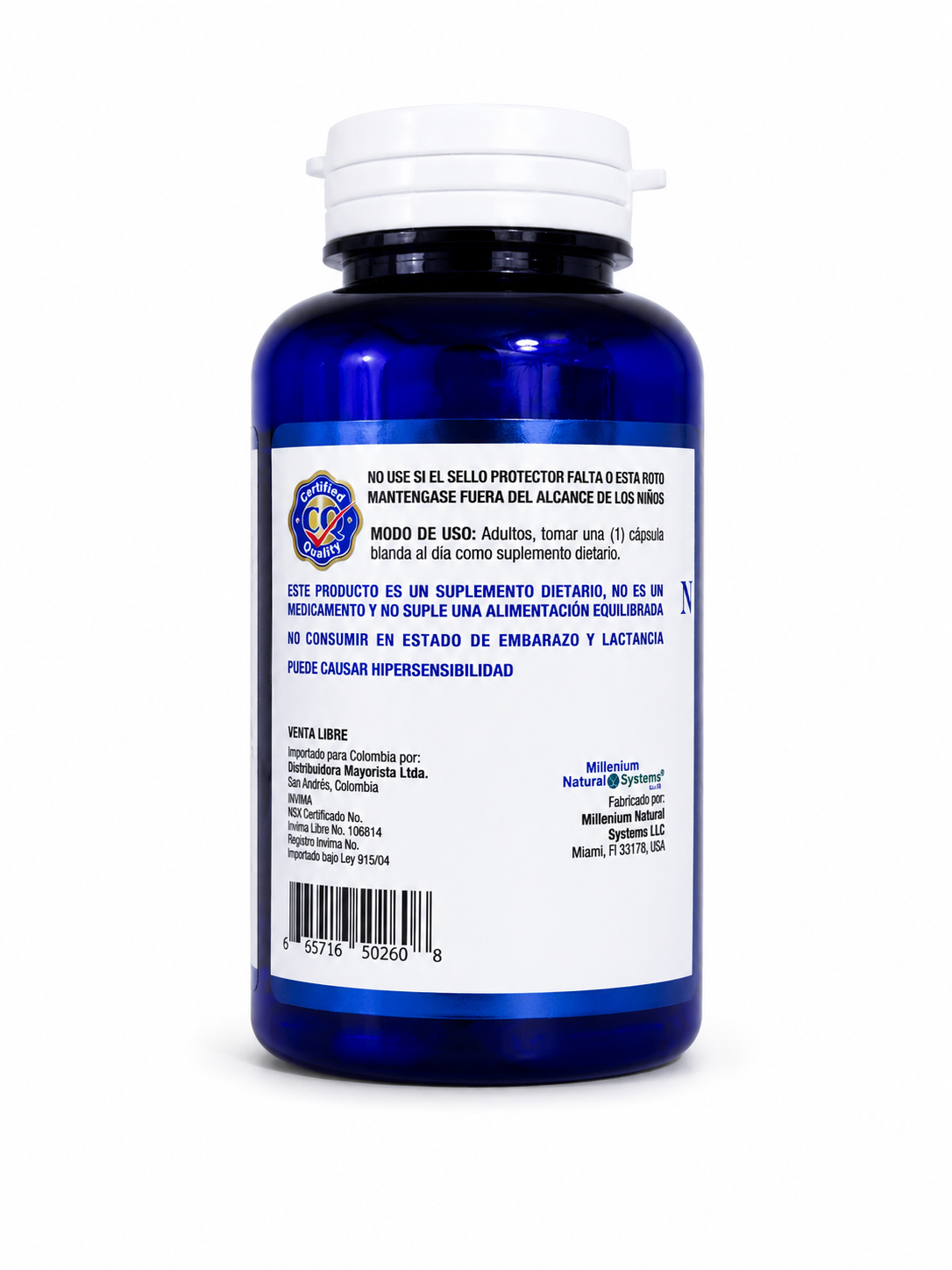 Coenzyme Q10 100Mg + Arroz De Levadura Roja 30Soft - Natural System - Image 3
